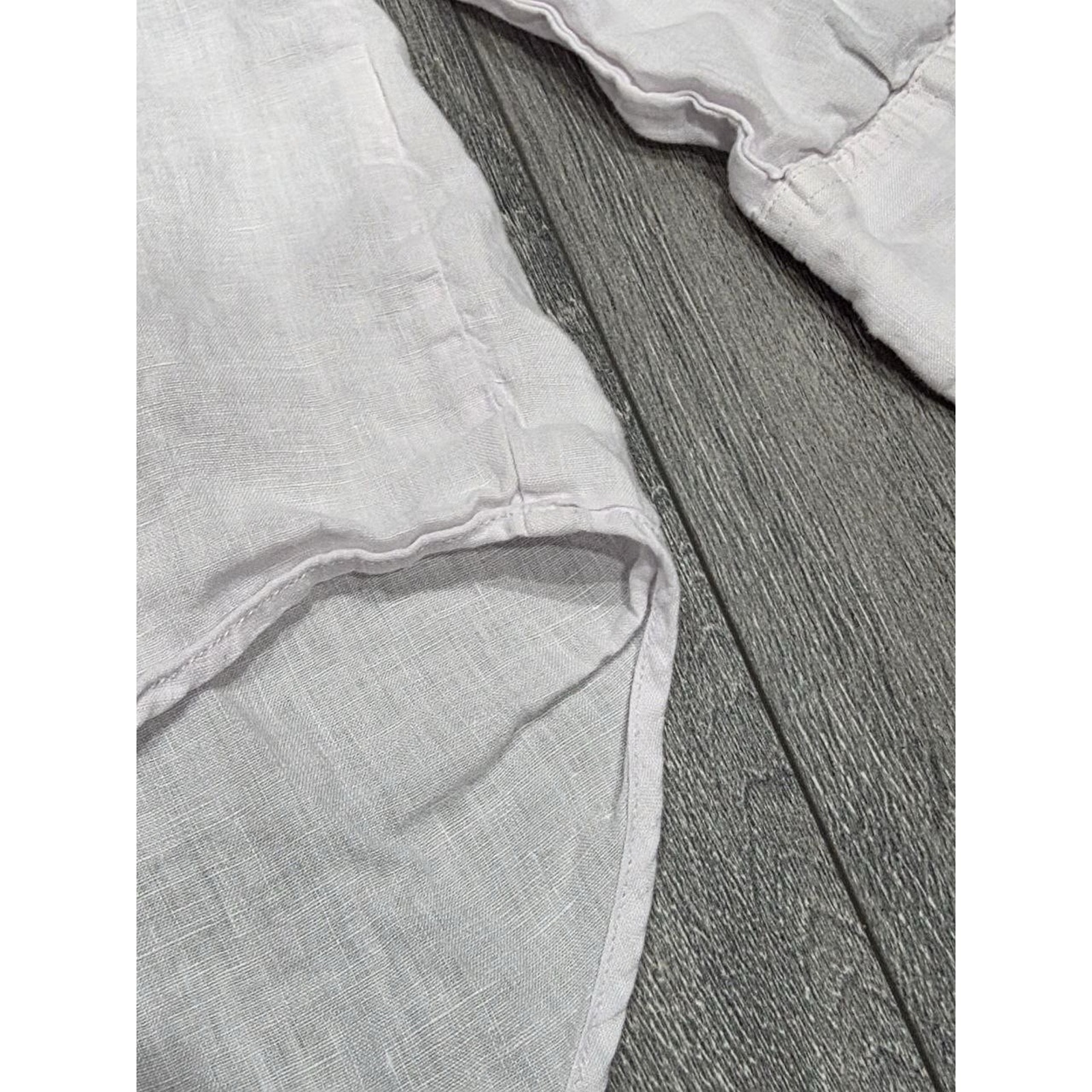 Assembly Label Linen Long Sleeve Collared Button Up Shirt Womens Size 10 A008057 — image 5 of 8